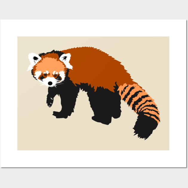 Red Panda Wall Art by stargatedalek